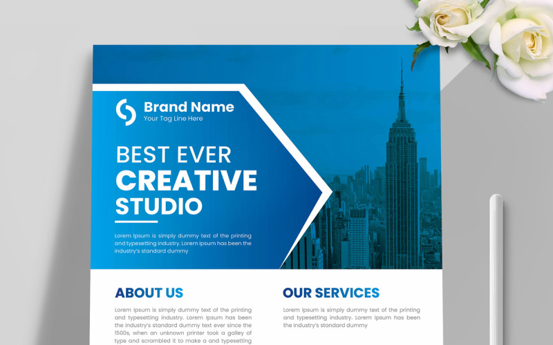 Corporate Business- Flyers Template Corporate Identity