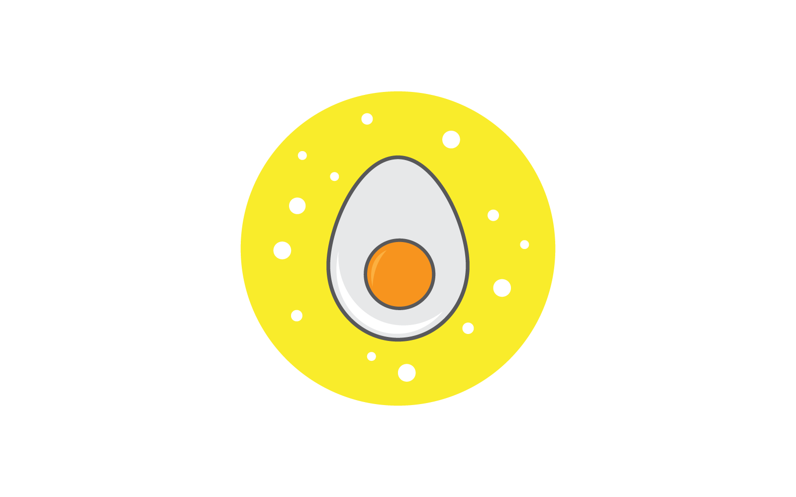 Egg illustration logo vector flat design Logo Template