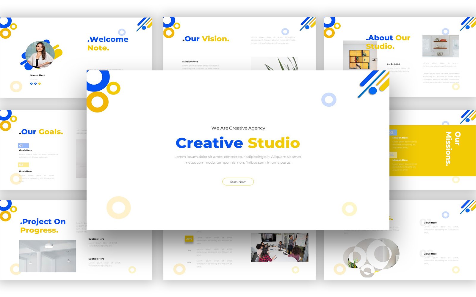 Kit Graphique #377537 Agency Portfolio Divers Modles Web - Logo template Preview