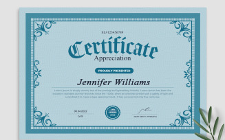 Appreciation Certificates Template
