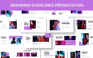 Branding Guidelines Google Slide Template Presentation