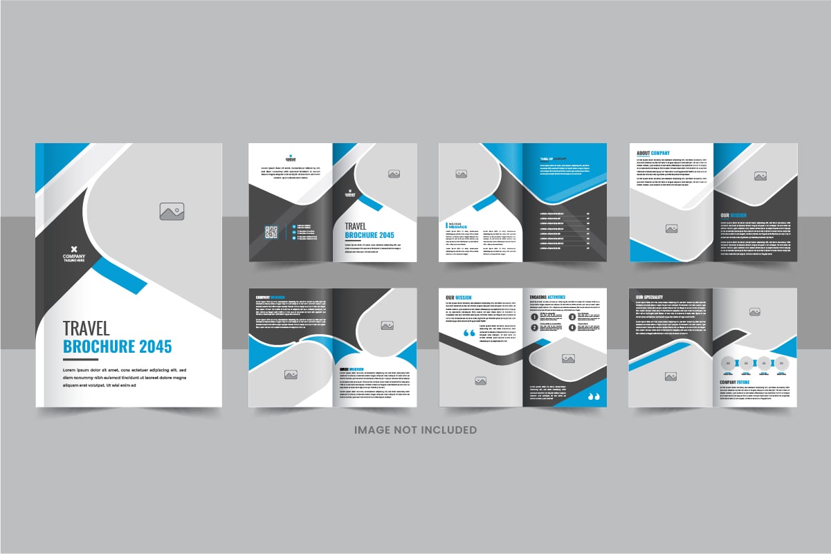 Kit Graphique #377680 Brochure Tourne Web Design - Logo template Preview