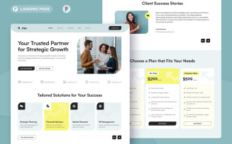 Biztar - Business Consulting Landing Page