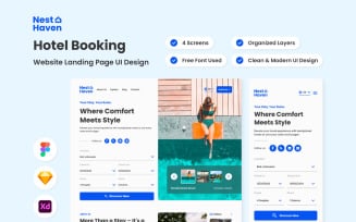 Nest Haven - Hotel Booking Landing Page