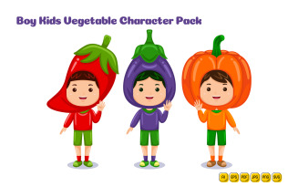 boy kids vegetable character costume #03