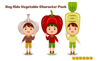 boy kids vegetable character costume #04
