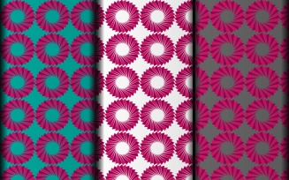 Geometric floral vector eps minimal pattern design
