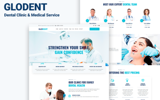 Glodent - Dental Clinic & Medical Service Landing Page HTML5 Template
