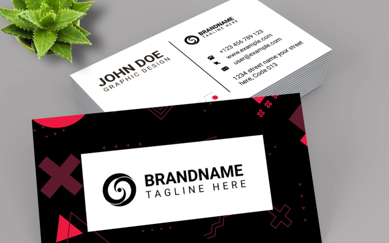 Minimal Creative Business Card Template Corporate Identity