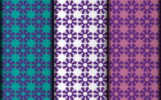 Seamless geometric floral vector eps minimal pattern design template