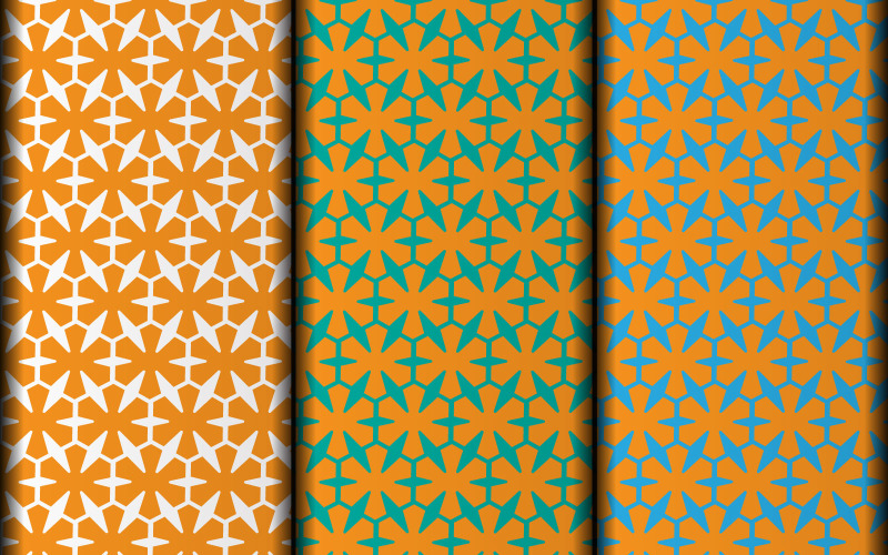 Simple flower style vector pattern design. Pattern