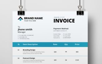 Simple Minimal Invoice Templates