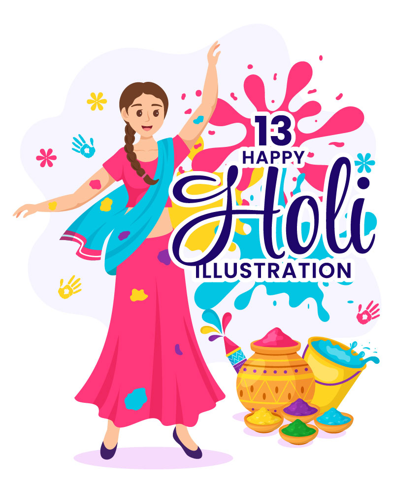 Template #377806 Happy Holi Webdesign Template - Logo template Preview