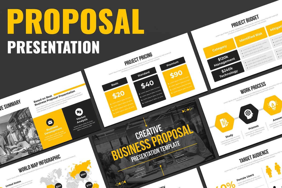 Kit Graphique #377836 Presentation Powerpoint Web Design - Logo template Preview