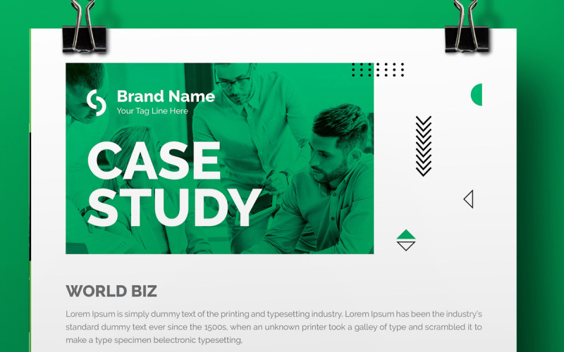 Business Case Study Design Template Corporate Identity