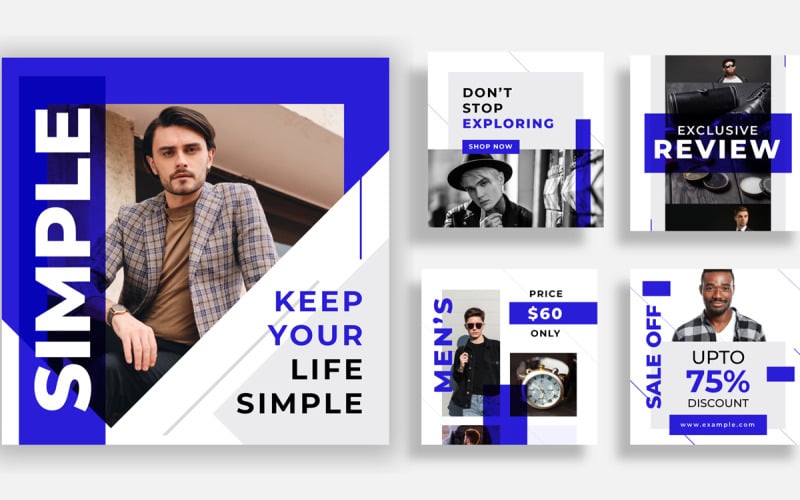 Instagram Fashion Banners Collection Corporate Identity