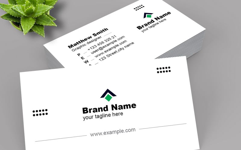 Simple Individual Business Card Corporate Identity