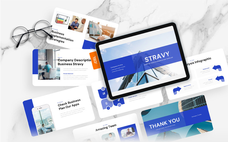 Stravy – Company Profile Google Slides Template