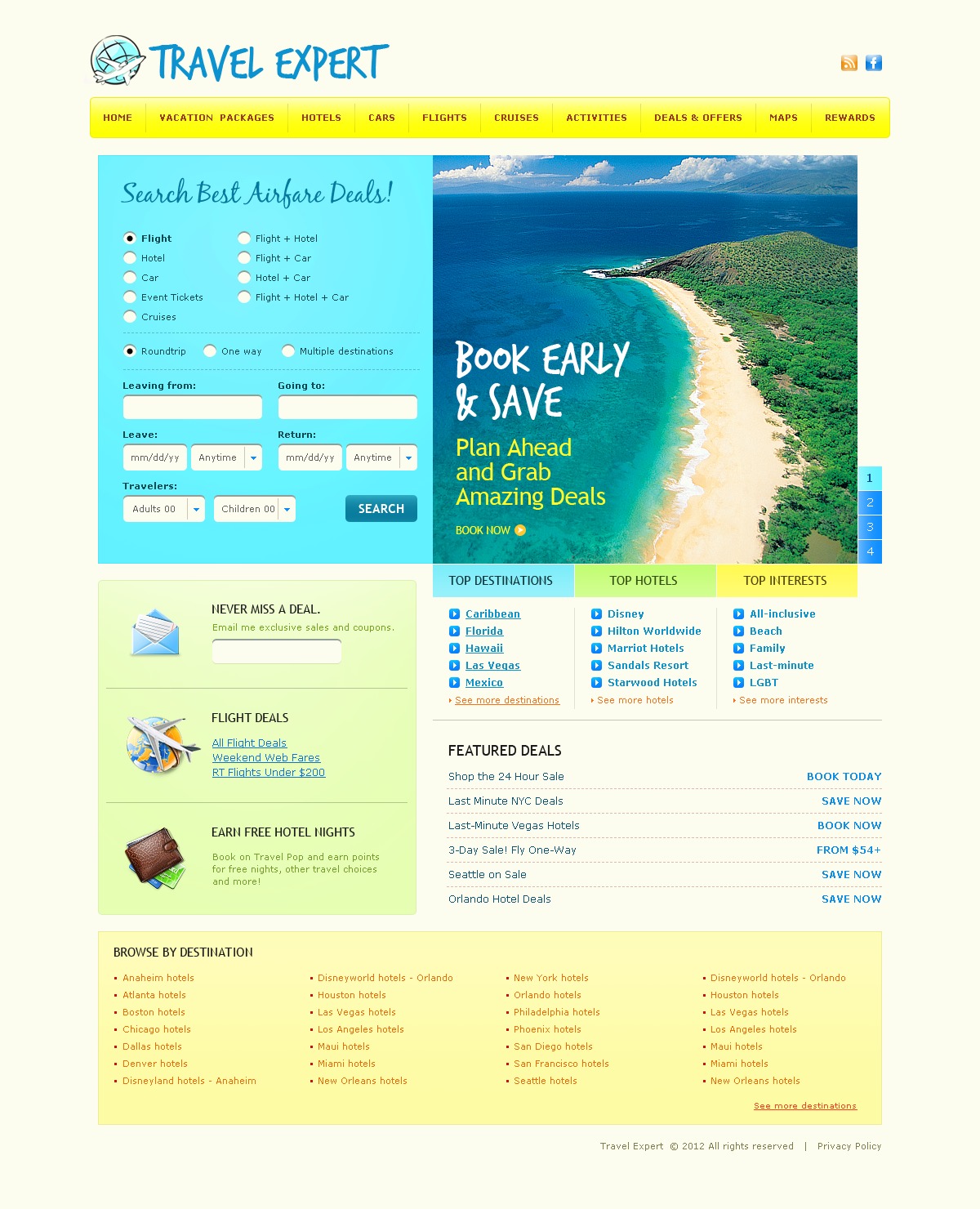 Tours And Travel Website Templates