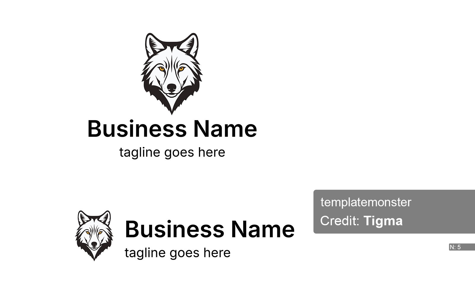Kit Graphique #378068 Wolf Logo Divers Modles Web - Logo template Preview