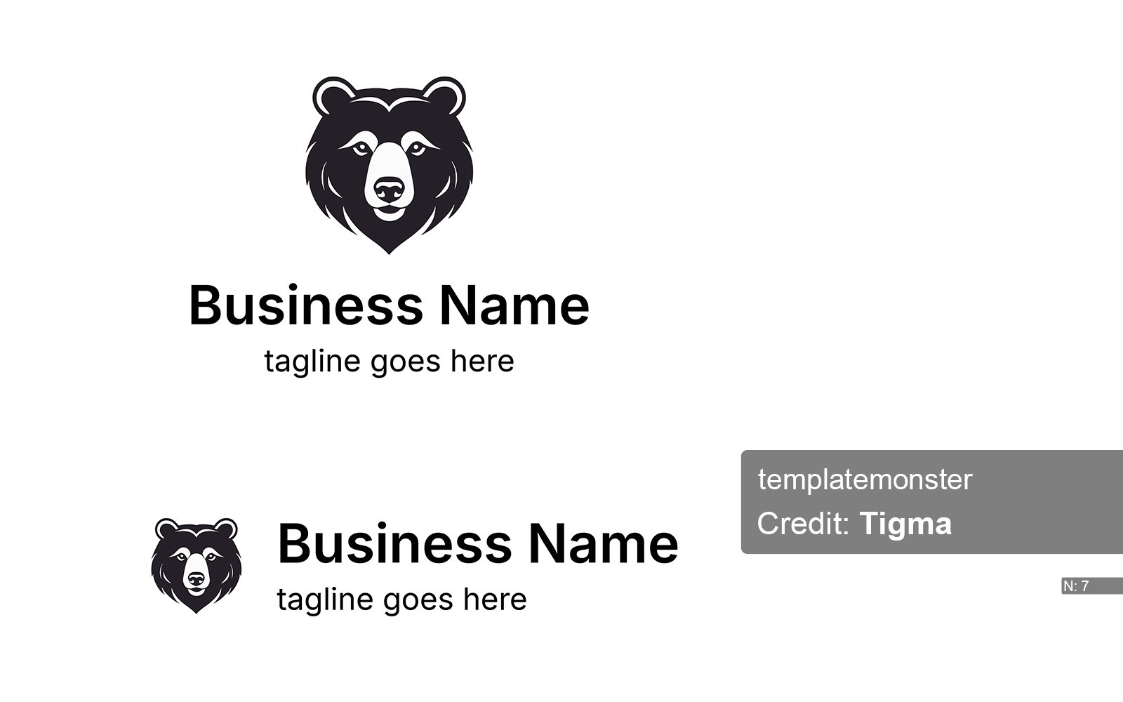 Kit Graphique #378070 Bear Logo Divers Modles Web - Logo template Preview