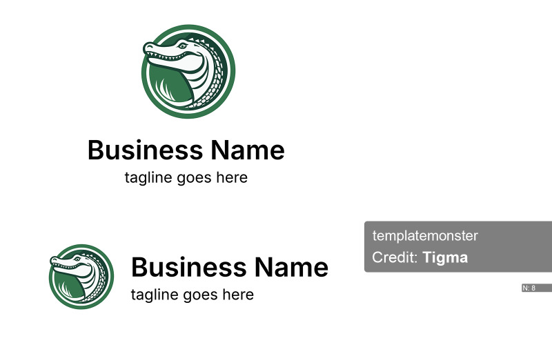 Eye-catching Alligator Logo Logo Template