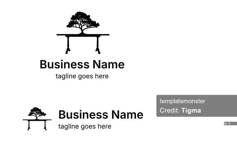 Resilient Tree Logo: Stability & Growth Logo Template