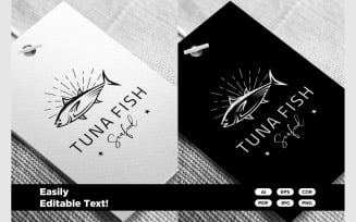 Seafood Tuna Salmon Fish Food Logo