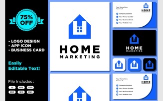 Home Arrow House Success Simple Logo
