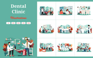 M639_Dental Clinic Illustration Pack