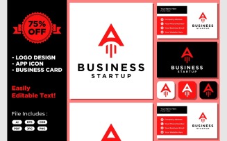 Startup Arrow Success Growth Logo