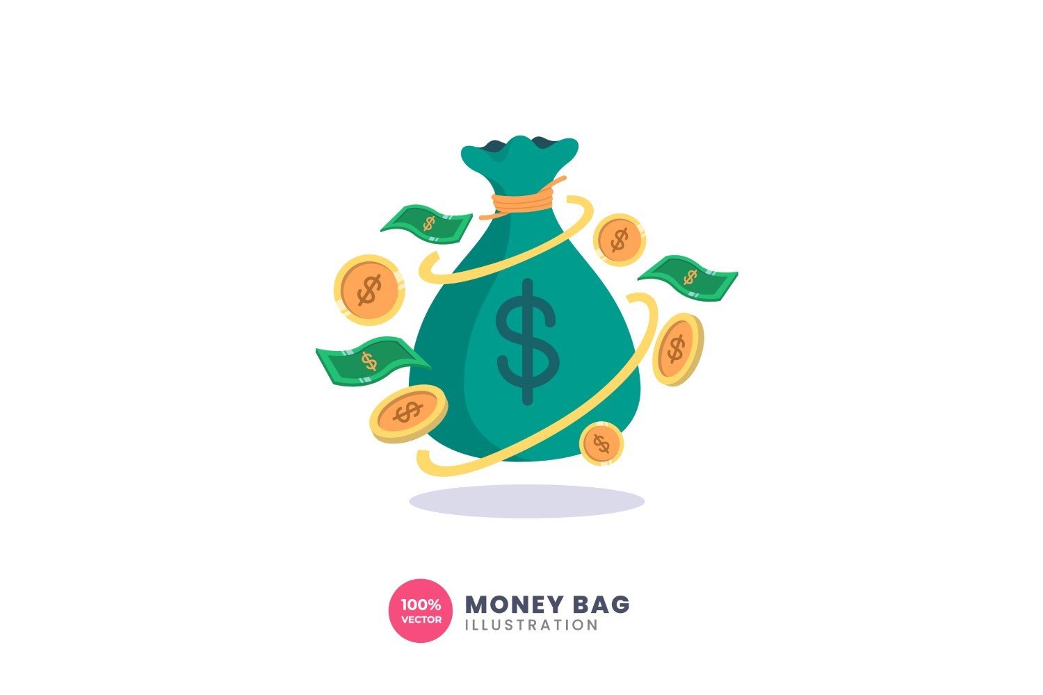 Template #378231 Money Bag Webdesign Template - Logo template Preview