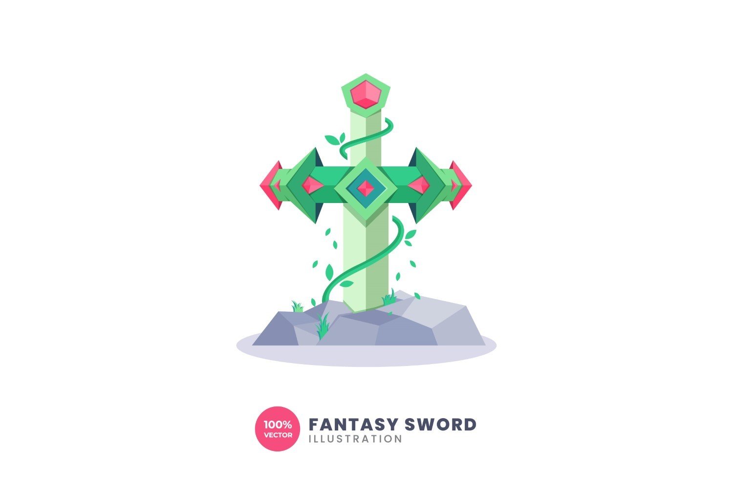 Template #378244 Fantasy Sword Webdesign Template - Logo template Preview