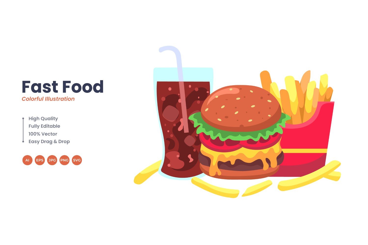 Kit Graphique #378249 Burger Soda Web Design - Logo template Preview