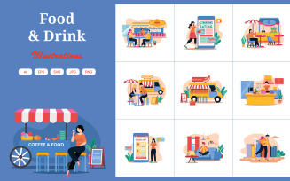 M600_ Food And Drink Illustration Pack
