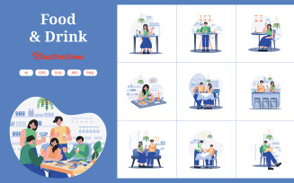 M613_Food And Drink Illustration Pack