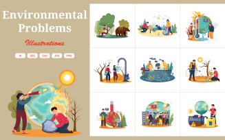 M622_Environmental Problems Illustration Pack 2