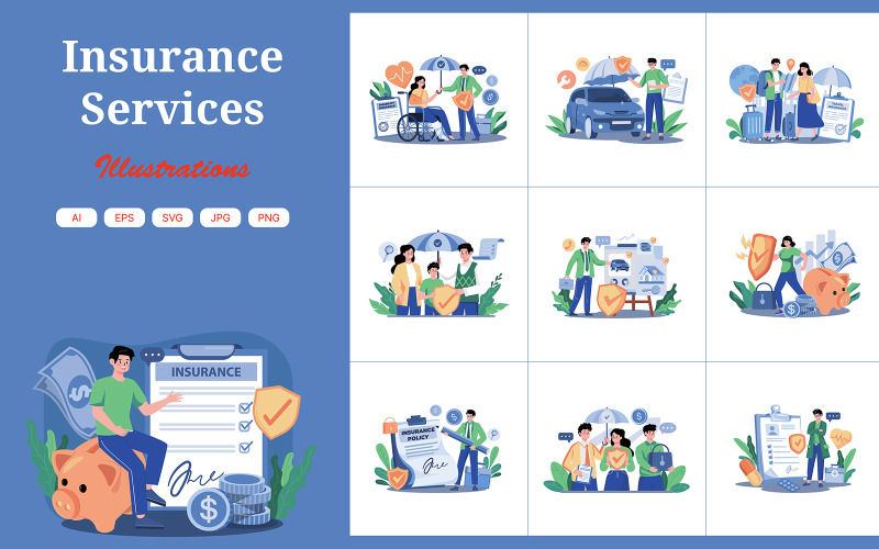 M625_Insurance Services Illustration Pack 1