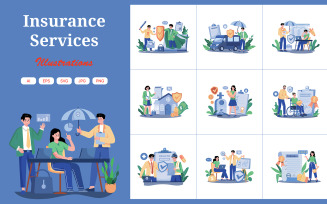 M625_Insurance Services Illustration Pack 2