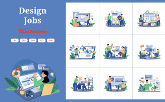 M626_Design Jobs Illustration Pack 1