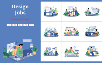 M626_Design Jobs Illustration Pack 2