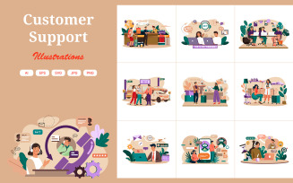 M628_Customer Support Illustration Pack 2