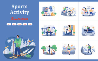 M629_Sports Activity Illustration Pack 1
