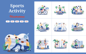M629_Sports Activity Illustration Pack 2