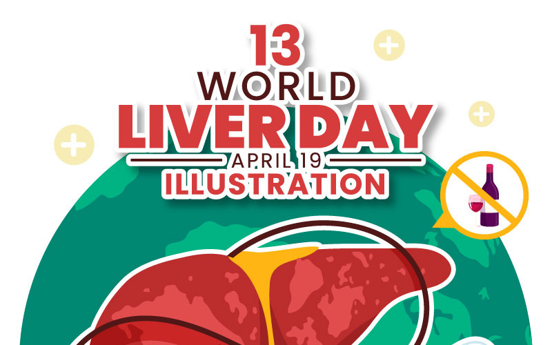 13 World Liver Day Illustration