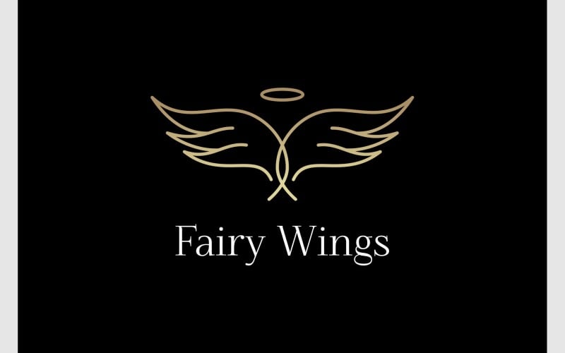 Fairy Wing Luxury Simple Logo Logo Template