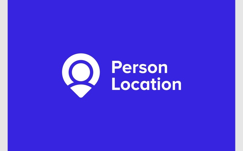 Human People Location Logo Logo Template