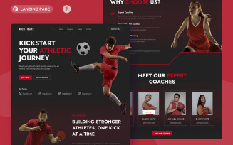 KickBlitz - Sports Academy Landing Page
