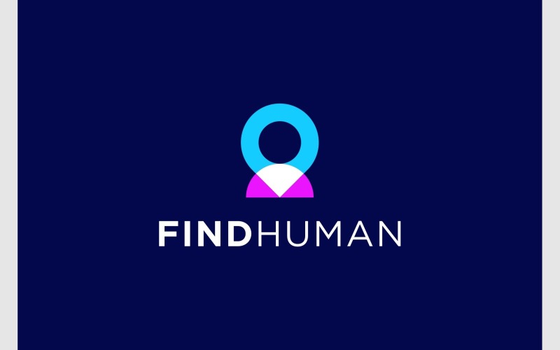People Location Find Human Logo Logo Template