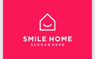 Smile Home Happy House Logo